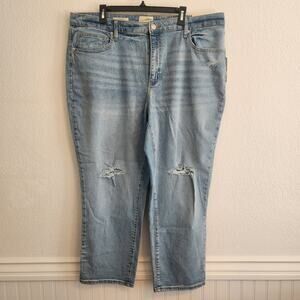 Universal Thread Women's Size‎ 20 Distressed 90's Slim Jeans NWT